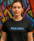 Sky Blue Pickleball by Pepini Pickleball β white Casual Wear Pickleball T-Shirt front view